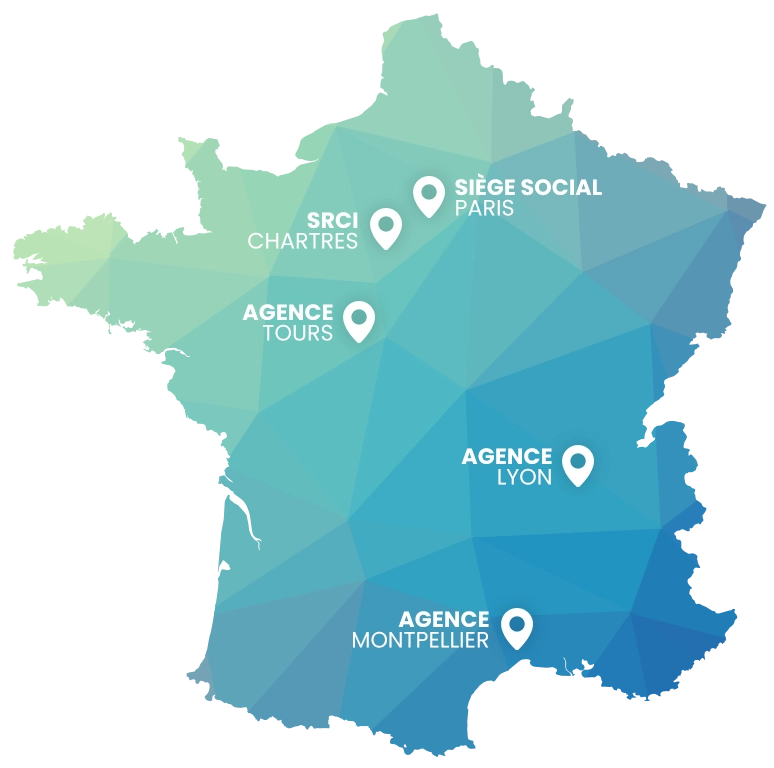 Carte de France des locaux